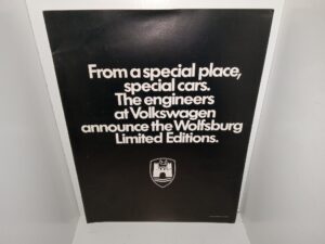 From a Special Place, Special Cars. The Engineers at Volkswagen Announce the Wolfsburg Limited Editions (1983)