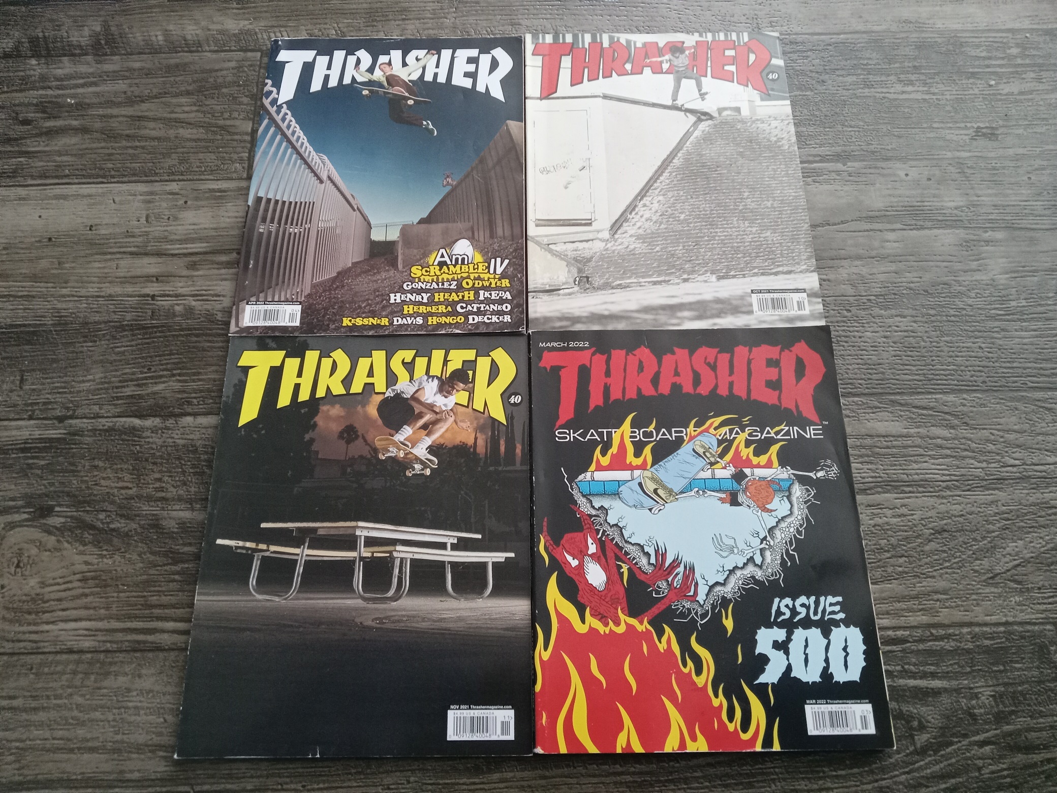 4 Issues of Thrasher Magazine