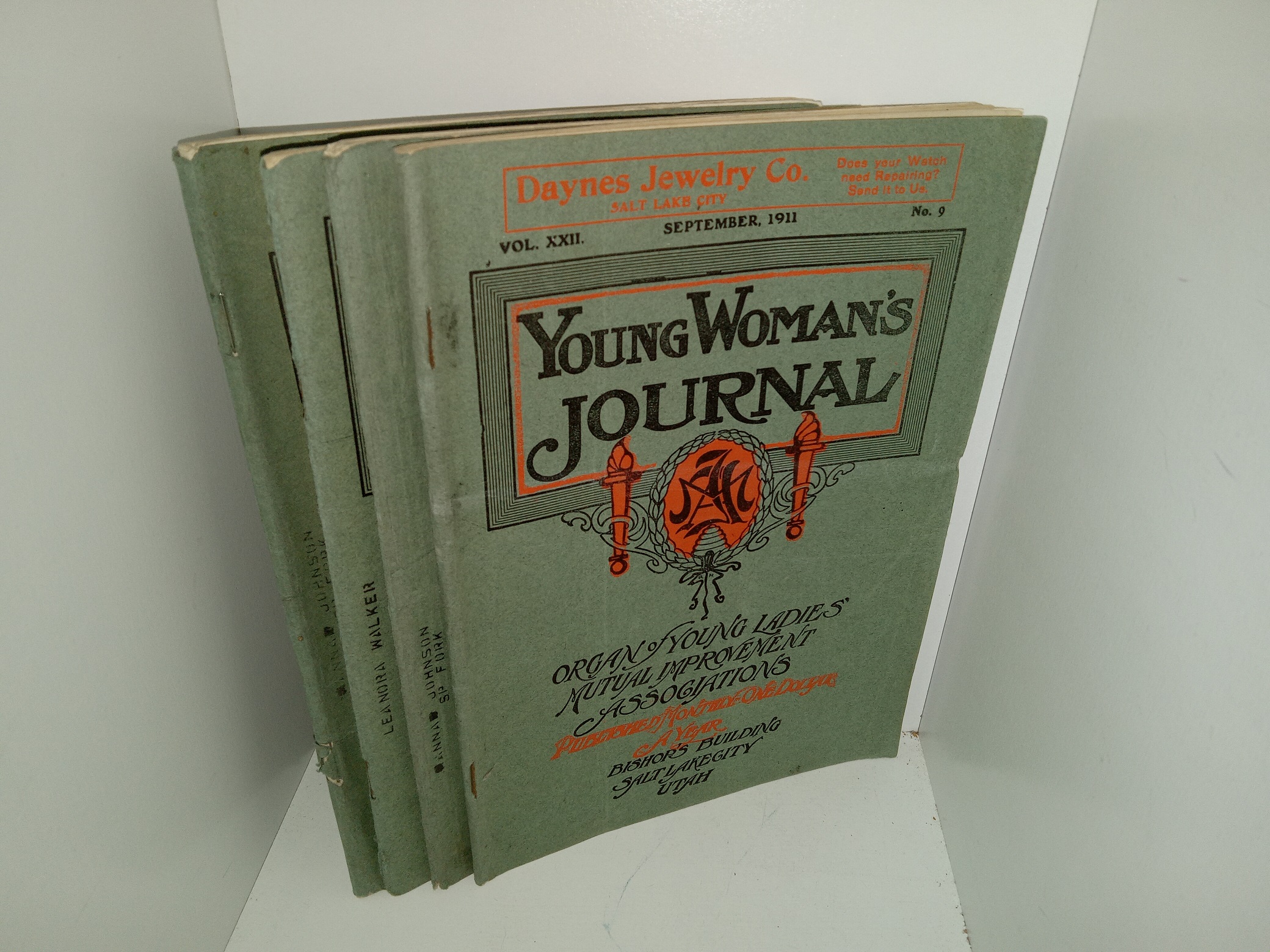 4 Issues of Young Woman’s Journal from the Year 1911