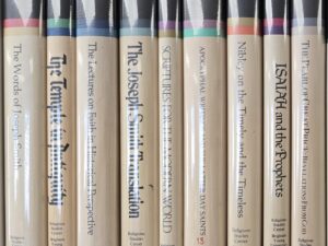 9 Volume Collection:  Words of Joseph Smith / Temple in Antiquity / Lectures on Faith in Historial Perspective / Joseph Smith Translation / Scriptures for the Modern World / Apocryphal Writings and the Latter-day Saints / Nibley on the Timely and the Timeless / Isaiah and the Prophets / Pearl of Great Price: Revelations From God — Hardcover