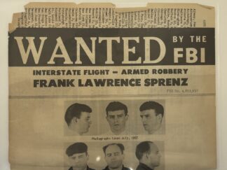 Frank Lawrence Sprenz FBI Wanted poster 1958