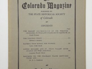 The Colorado magazine Vol XVI No. 5 September, 1939