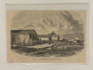 Harper’s Weekly drawing of a Scene in Salt Lake City December 4, 1858