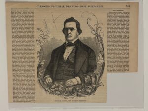 Old Magazine Clipping about the Mormons, Including a drawing of Brigham Young