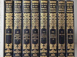 1909 — Best of the World’s Classics — 8 Volumes (Set is missing volumes 2 and 6)