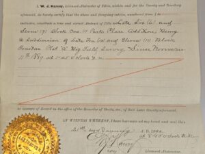 1890 — Deed from the Territory of Utah