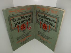 2 Issues of Young Woman’s Journal for the Year 1911: Vol. 22, No. 9, September, 1911 / Vol. 22, No. 10, October, 1911 (See Details)