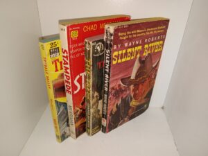 4 Western Novels: Trouble Valley / Stampede / The Trees / Silent River (See Details)