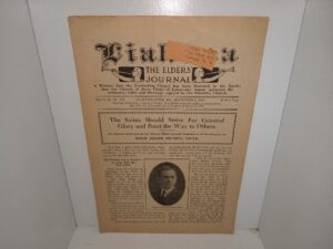 Liahona: The Elders’ Journal: Vol. 21, No. 10—729, Independence, MO., November 6, 1923 (1923)
