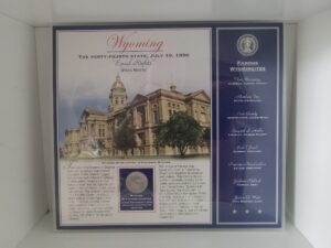 Collectible Wyoming Statehood Quarter w/ Information Sheet (2007)