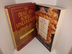 2 Books about the Dead Sea Scrolls: The Dead Sea Scrolls Uncovered: The First Complete Translation and Interpretation of 50 Key Documents Witheld for Over 35 Years / Who Wrote the Dead Sea Scrolls?: The Search for the Secret of Qumran