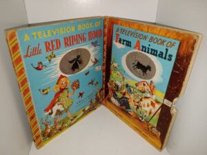 2 Children’s Television Books: Little Red Riding Hood / Farm Animals (See Details)