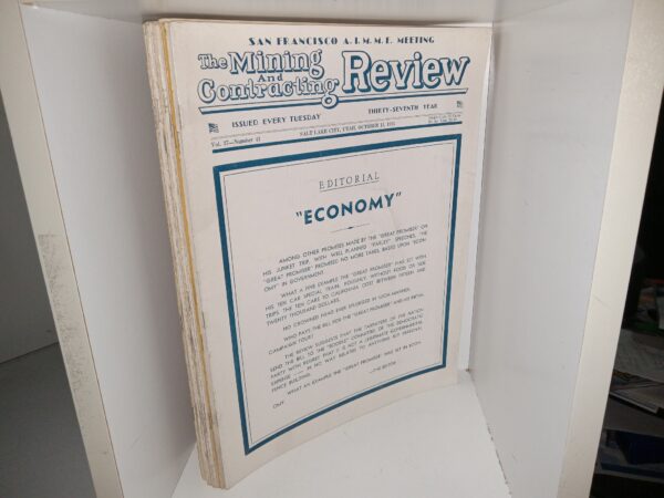 12 Issues of The Mining and Contracting Review (See Details)