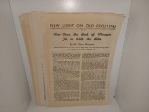 7 Misc. Issues of New Light on Old Problems (Pamphlets) (See Details)