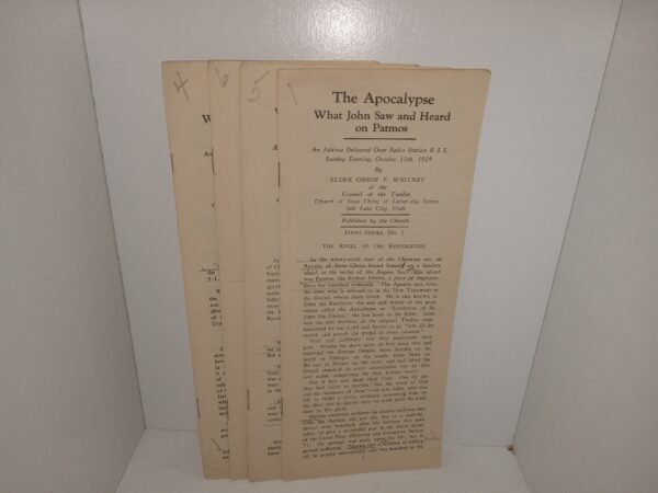 4 Misc. Issues of The Apocalypse: What John Saw and Heard on Patmos (Pamphlets) (1929) ~ by Elder Orson F. Whitney