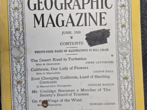 National Geographic Magazine — June, 1929 — [Just the Magazine; No Map]