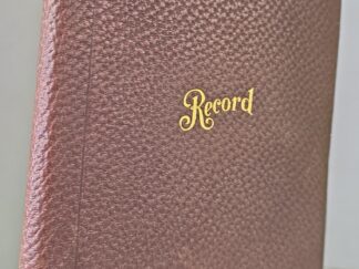 Old Leather Book --- Record --- [200+ lined pages]