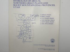 Hydrology of Area 56, Northern Great Plains and Rocky Mountain Coal Provinces, Utah – US Geological Survey 1984