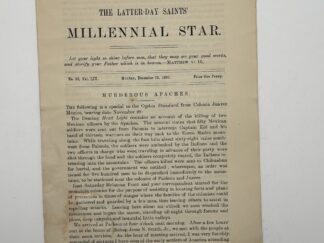 Millennial Star- Vol. LIV Full year set January – December, 1892