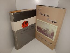 2 LDS Books by Joseph Fielding Smith: The Restoration of All Things / A Peculiar People (Signed) (See Details)
