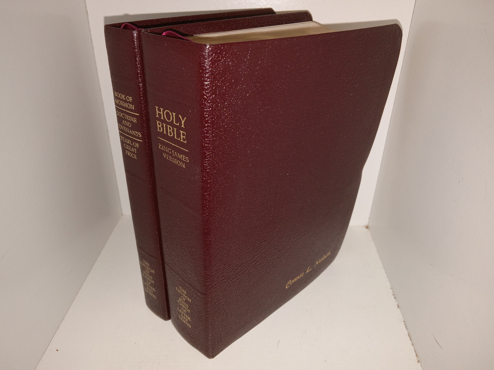 LDS, Burgundy Vinyl, Holy Bible: King James Version & Triple Combination (2008, 2007)