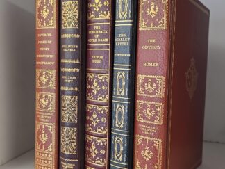 5 Book Bundle --- International Collectors Library --- The Odyssey / The Scarlet Letter / Hunchback of Notre Dame / Gulliver's Travels / Favorite Poems of Henry Wadsworth Longfellow