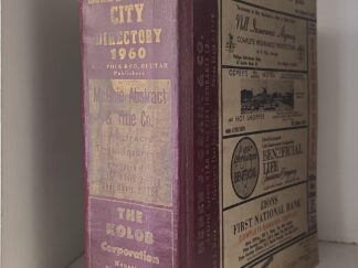 1960 — Polk’s Salt Lake City Directory — Heavy Thick Book