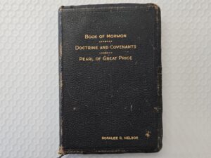 1957 — Triple Combination — Black Bendable Leather Binding