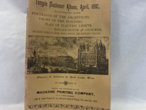 Temple Souvenir Album, April 1892 Reprint – Magazine Printing Company – Staple Bound – 1892