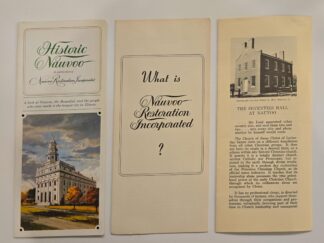 3 Pamphlets on Nauvoo, Illinois