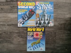 3 Misc. War Magazines: Second World War: Summer 1997 / Historic Naval Ships: Spring 1998 / World War II: Vol. 10, No. 2, July 1995
