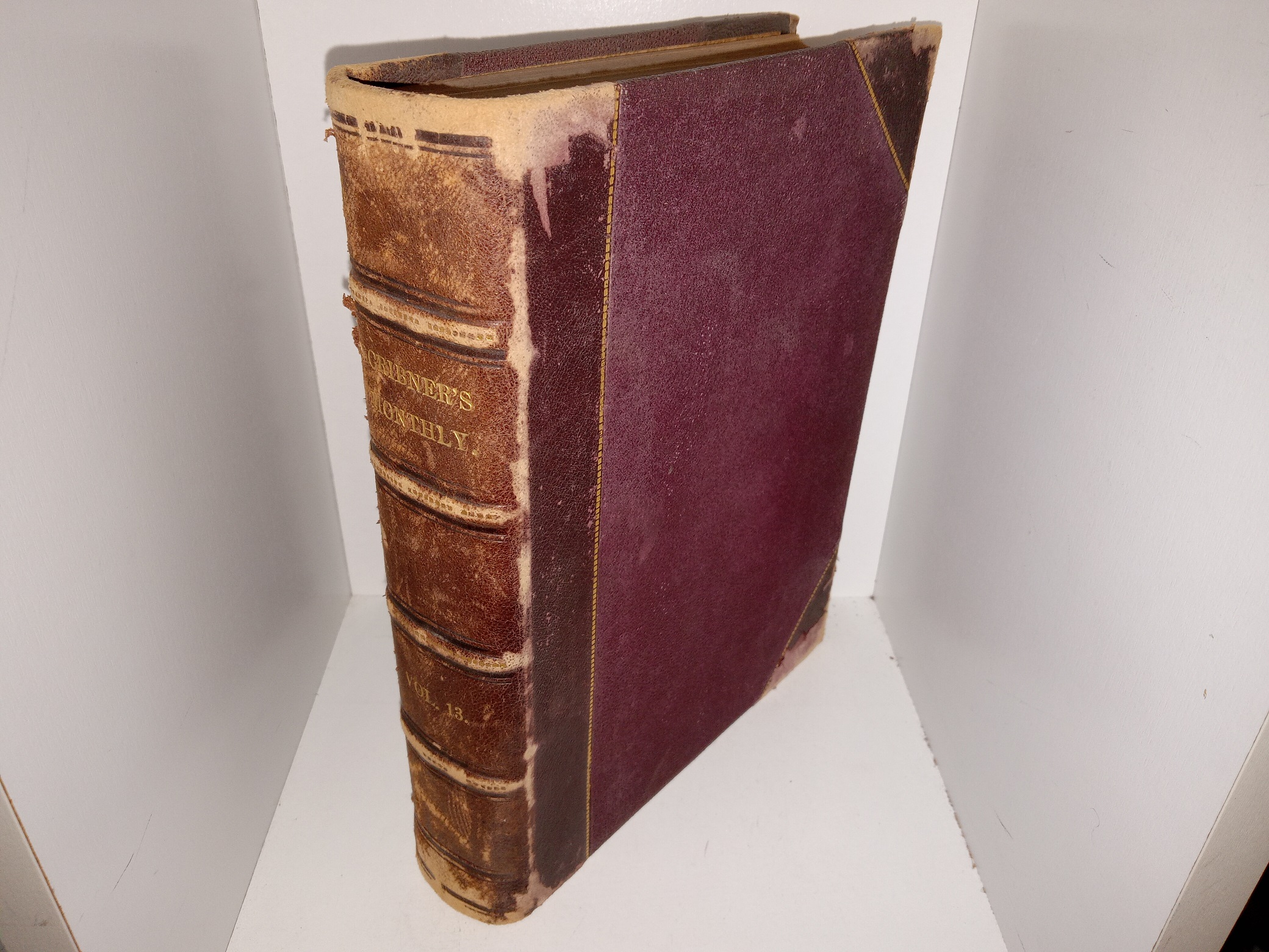 Scribner’s Monthly: Vol. 13 (3/4 Leather) (1877)