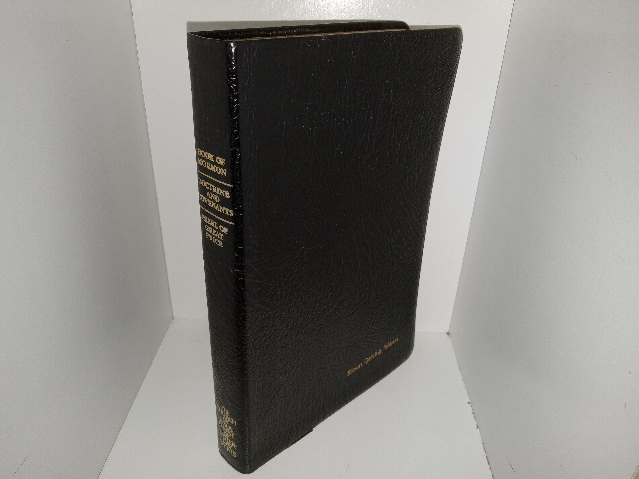 LDS, Black Leather Triple Combination w/ Indexing Tabs (1981)