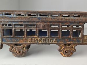 Collectible Old Metal Train Car Toy