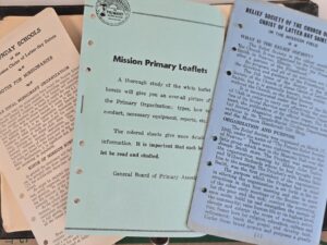 Little 6-Ring Black Binder with LDS Pamphlets Inside