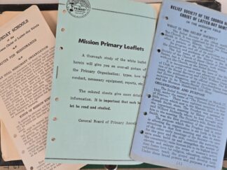 Little 6-Ring Black Binder with LDS Pamphlets Inside