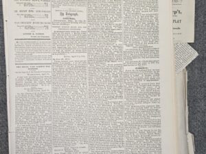 Deseret News — 1872 — Multiple Issues, But with many articles cut out