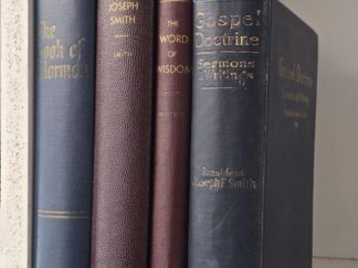 Bundle of 4 LDS Books — Book of Mormon / Teachings of the Prophet Joseph Smith / Gospel Doctrine / The Word of Wisdom