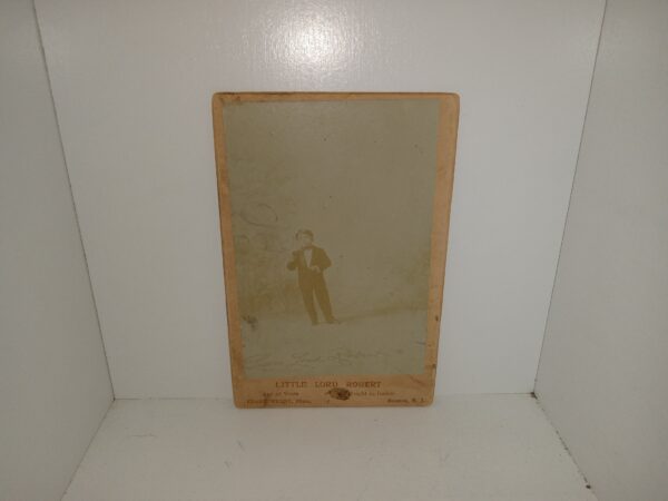 "Little Lord Robert" Cabinet Card (Unknown Printing Date)