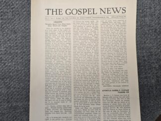 The Gospel News — Vol. 1, No. 5 — August 1945 — W. H. Cadman [Church of Jesus Christ, Monongahela, Pennsylvania]