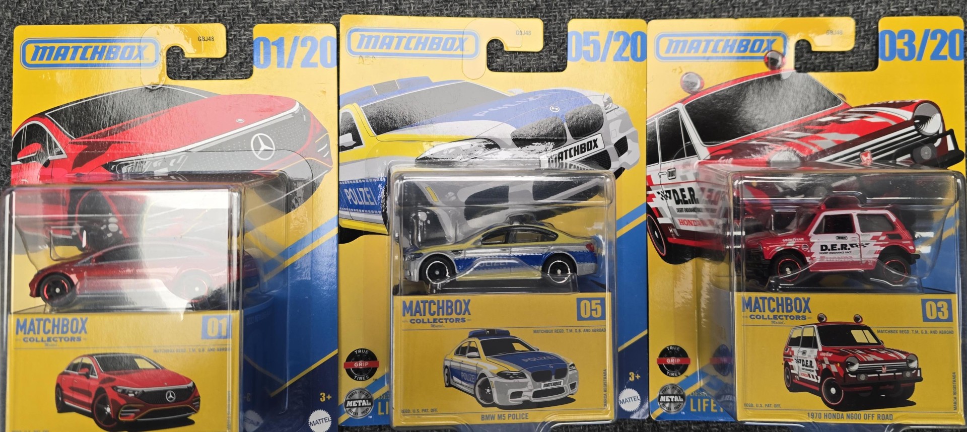 3 Matchbox Collectors Series Cars — New in Original Packaging