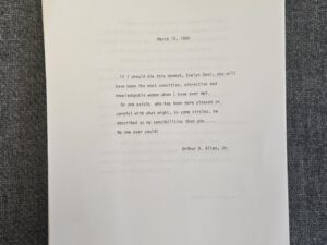 1984 — Manuscript by Arthur A. Allen, Jr. — [About a half a ream of paper]