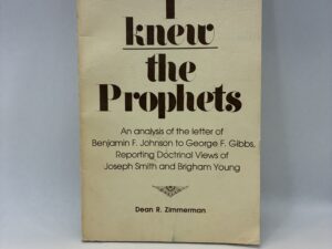 I Knew the Prophets – Dean R. Zimmerman – Paperback – 1976
