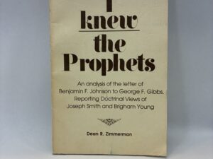 I Knew the Prophets – Dean R. Zimmerman – Paperback – 1976