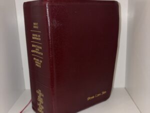 Named Quadruple Combination (Brysie Lynn Stice)- Holy Bible, Book of Mormon, Doctrine and Covenants, and Pearl of Great Price – 1992
