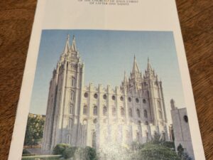 Sacred Temples of the Church of Jesus Christ of Latter-Day Saints Pamphlet – 1984