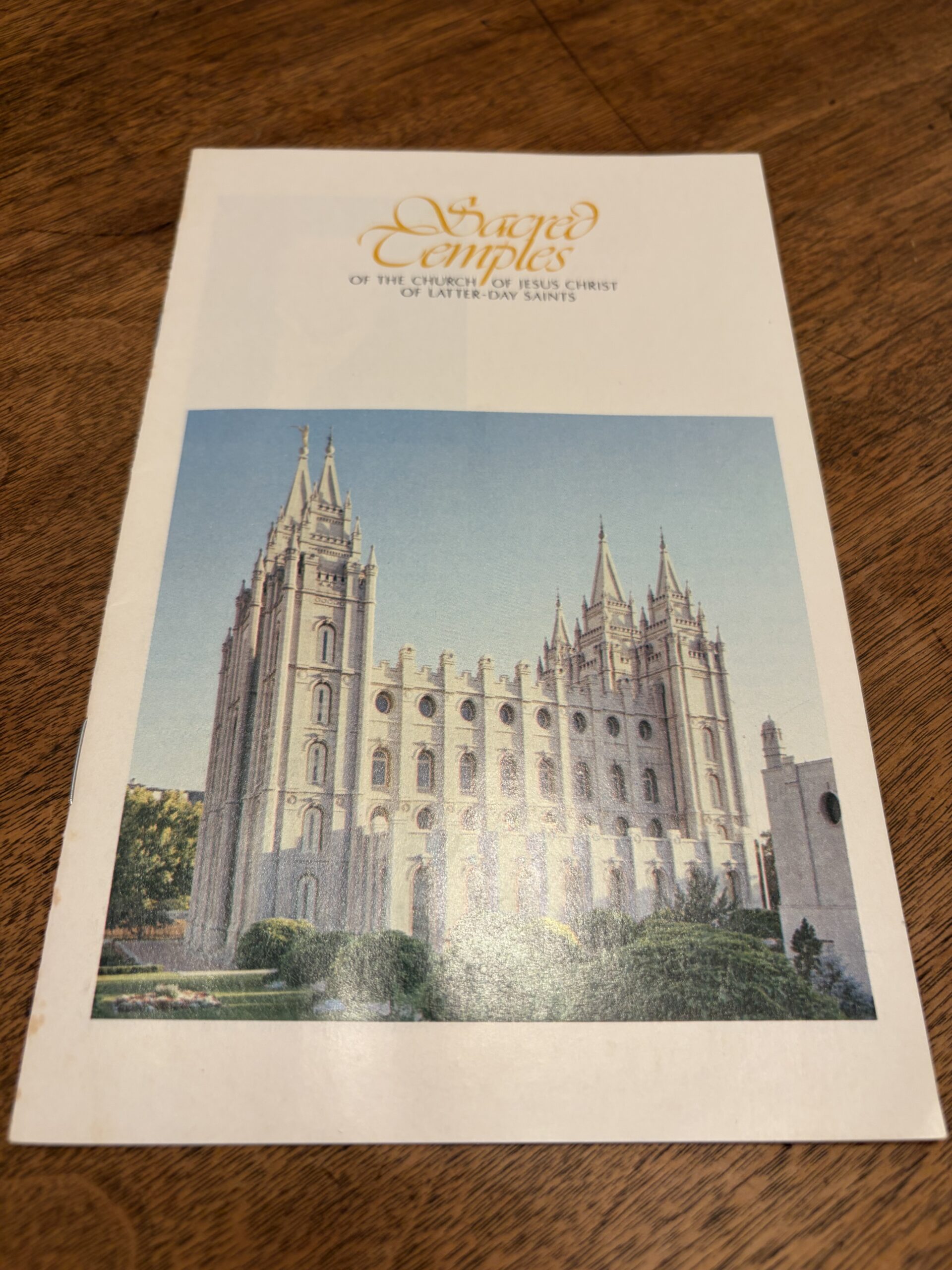 Sacred Temples of the Church of Jesus Christ of Latter-Day Saints Pamphlet – 1984