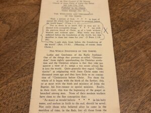 The “Falling Away” or the World’s Loss of the Christian Religion and Church – Address Delivered Over Radio Station KSL by Elder B. H. Roberts – June 23, 1929