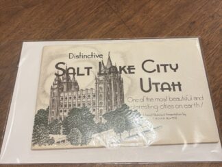 Distinctive Salt Lake City: One of the most beautiful and interesting cities on earth! - A Pencil-Sketched Presentation by T. Roger Blythe