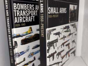 Weapons of War (2 Books) – Bombers and Transport Aircraft 1939-1945 & Small Arms 1950-Present – 2013